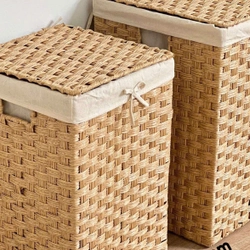Gio vuông đựng đồ khách sạn giả mây 445158