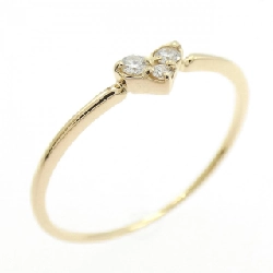 Nhẫn kim cương hình trái tim K18YG 0.05CT - Hàng hiệu chính hãng