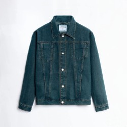 Áo khoác Denim Jacket xanh đậm size L