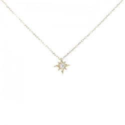 Dây chuyền kim cương K18YG 0.04CT - Hàng hiệu Authentic