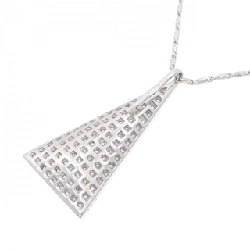 K18WG/750WG Pave Diamond Necklace 0.70CT - Hàng hiệu Chính hãng 860117