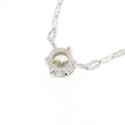 K18WG Solitaire Diamond Necklace 0.305CT - Hàng hiệu Authentic 856515