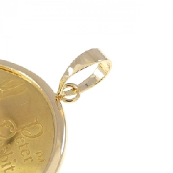 K18YG(枠) Đồng xu Mặt dây chuyền - Hàng hiệu Chính hãng 865914