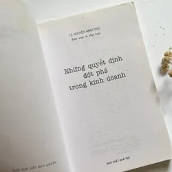Bán sách cũ - Những quyết định đột phá trong kinh doanh - Lê Nguyễn Minh Thọ 567034