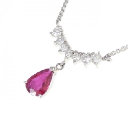 Dây chuyền ruby PT900/PT850 0.55CT - Hàng hiệu Chính hãng 858221