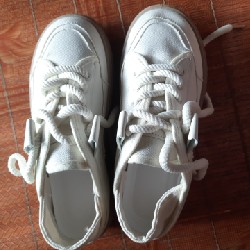 Giày canvas nữ đế nâu size 37