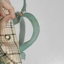 Ba Lô Kẻ Sọc Dây Da Mini Đeo Chéo 506385