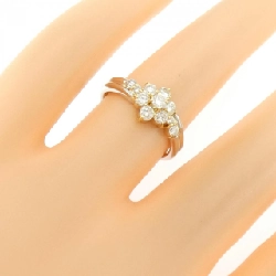 Nhẫn kim cương hoa K18YG/PT900 0.50CT 669741