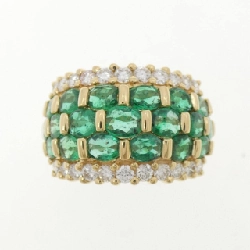 Nhẫn Emerald K18YG 3.10CT - Hàng hiệu Authentic 852309