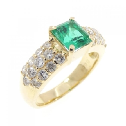 Nhẫn Emerald K18YG 0.95CT - Hàng hiệu Chính hãng