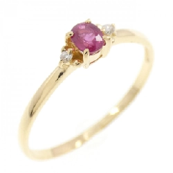 Nhẫn Ruby K18YG - Hàng hiệu Authentic