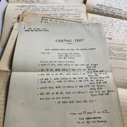 1 Chứng thư + 3 tờ đề thi môn hóa + tờ giấy thi 776940