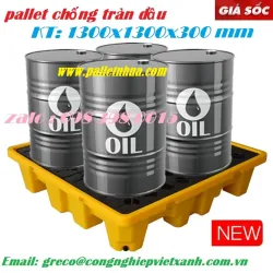 Pallet chống tràn dầu khác gì pallet nhựa thường?
