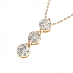 K14PG Dây chuyền kim cương ba viên 0.50CT - Hàng hiệu Chính hãng 861547