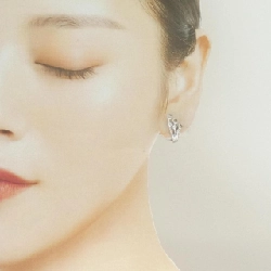 K18WG/K14WG Bông tai kim cương - Hàng hiệu Authentic 869764