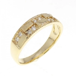 Nhẫn kim cương K18YG 0.12CT - Hàng hiệu Authentic