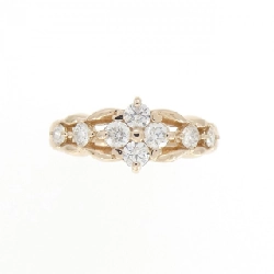 Nhẫn kim cương K18PG hoa 0.50CT 673371