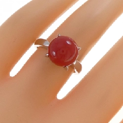 Nhẫn san hô PT900 9.6mm 666612