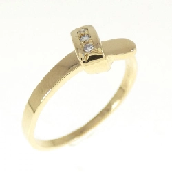 Nhẫn kim cương K18YG 0.03CT