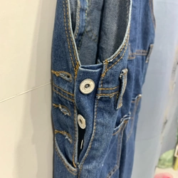 Jumpsuit jeans màu xanh (bé gái 9 - 12 tuổi)  501668