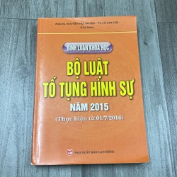 Bình luận khoa học bộ luật tố tụng hình sự năm 2015. 8b2