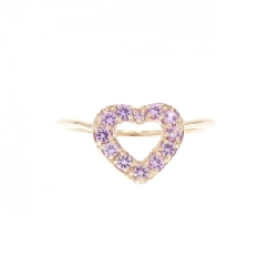 Nhẫn Sapphire K18PG hình trái tim 669580