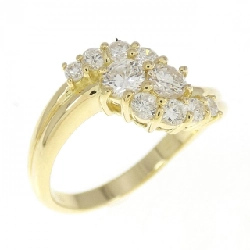 Nhẫn kim cương K18YG 0.62CT