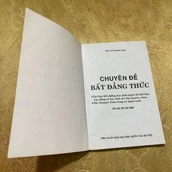 CHUYÊN ĐỀ BẤT ĐẲNG THỨC - ThS. VÕ GIANG GIAI 542984