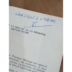 Mécanique Quantique - L. LANDAU ET E. LIFCHITZ 693145