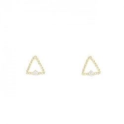 K18YG Bông tai kim cương 0.02CT - Hàng hiệu Chính hãng