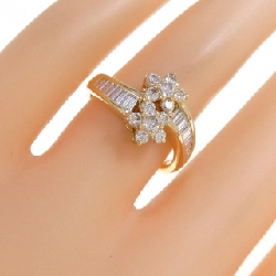 Nhẫn kim cương hoa K18YG 1.00CT 670763