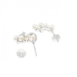 K18WG Bông tai ngọc trai Akoya - Hàng hiệu Authentic 871606