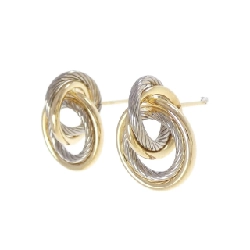 K18YG/K18WG Bông tai - Hàng hiệu Authentic 866404