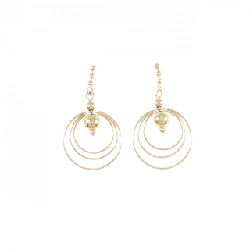 K18YG Bông tai - Hàng hiệu Authentic