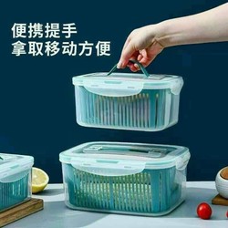 SET 5 HỘP XANH ĐỰNG ĐỒ TỦ LẠNH ĐA NĂNG 2 LỚP CAO CẤP