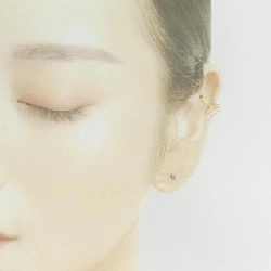 K18YG Bông tai kim cương 0.28CT cho một bên - Hàng hiệu Authentic 870071