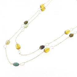 K18YG Tourmaline Necklace - Hàng hiệu Authentic 847888