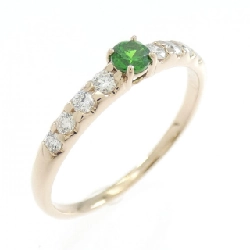 Nhẫn Đá Garnet Demantoid K18PG 0.17CT - Hàng hiệu Chính hãng