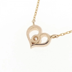 K18PG Dây chuyền hình trái tim kim cương - Hàng hiệu Authentic 861080