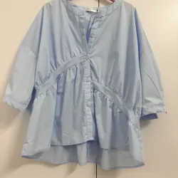 Áo sơ mi thời trang xanh dương sz M mới 99%  929903