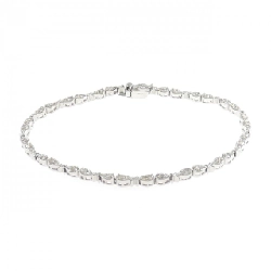 K18WG Vòng tay kim cương 1.13CT - Hàng hiệu Authentic 872900