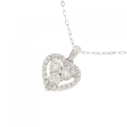 K18WG Dây chuyền hình trái tim kim cương 0.40CT - Hàng hiệu Chính hãng 862159