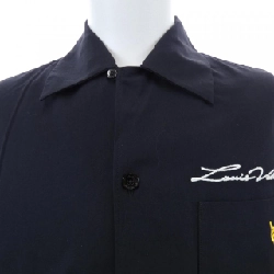 Áo sơ mi cotton ngắn tay mở cổ LOUIS VUITTON HQS95WIKE - Hàng hiệu Authentic 898489