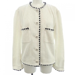 Áo khoác không cổ CHANEL