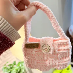 Túi xách bằng len nhung làm thủ công cho bé đựng lì xì ngày Tết 752621