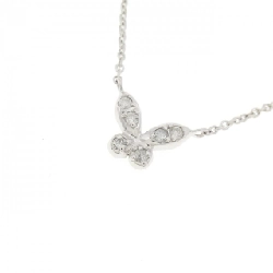 K18WG Dây chuyền kim cương bướm 0.05CT - Hàng hiệu Authentic 867606