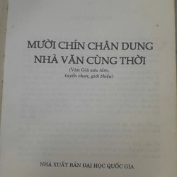 MƯỜI CHÍN CHÂN DUNG NHÀ VĂN CÙNG THỜI 360738