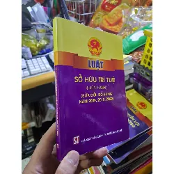 Luật sỡ hữu trí tuệ sửa đổi bổ sung 2009 2019 2022 mới 90% 2022 GIÁO TRÌNH, CHUYÊN MÔN HCM1709