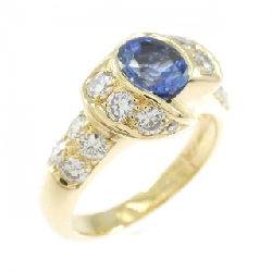 Nhẫn Sapphire K18YG - Hàng hiệu Chính hãng