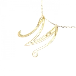 K18YG Chữ cái M Dây chuyền kim cương 0.01CT - Hàng hiệu Chính hãng 856918